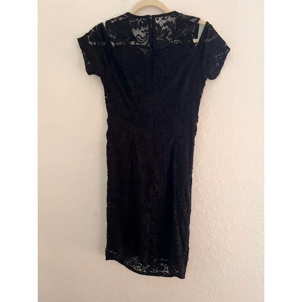 Stork & Babe Black Lace Maternity Dress – Size Medium